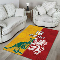 Custom British Lions Australia Area Rug Unique Style - Wonder Print Shop