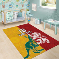 Custom British Lions Australia Area Rug Unique Style - Wonder Print Shop