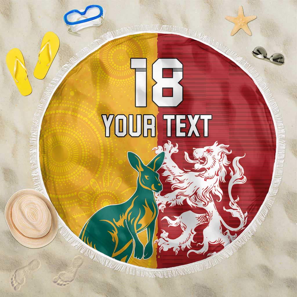 Custom British Lions Australia Beach Blanket Unique Style - Wonder Print Shop