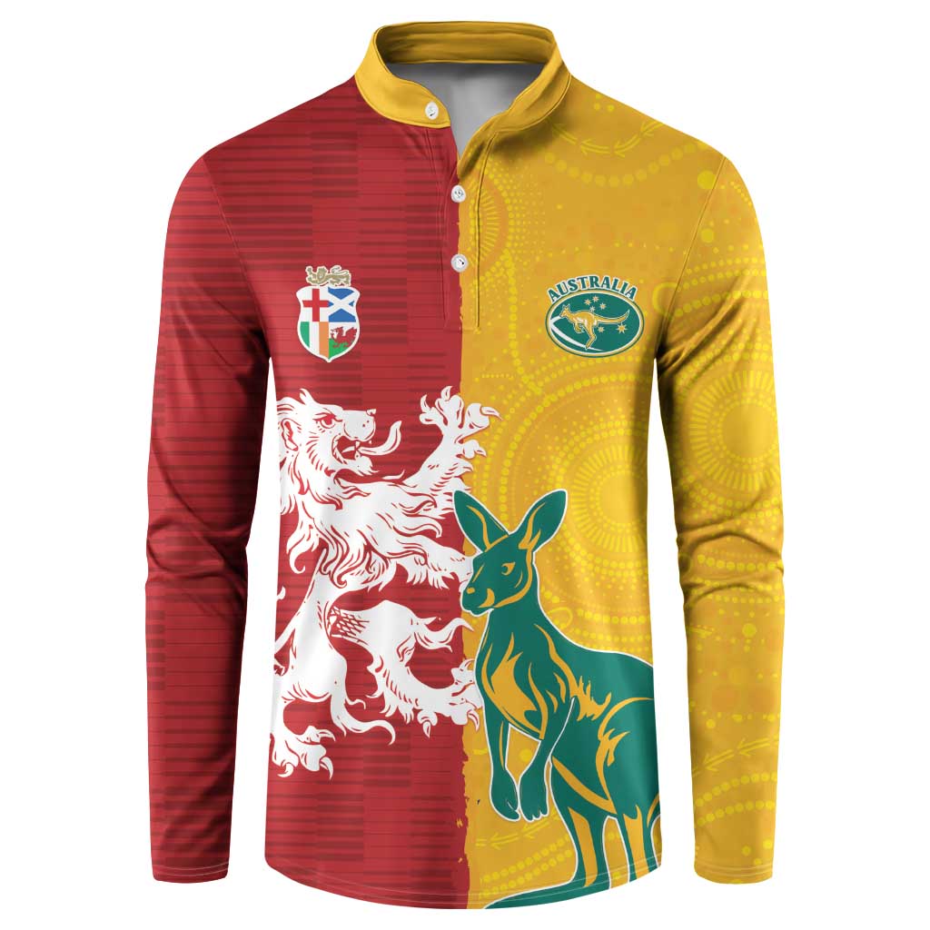 Custom British Lions Australia Button Sweatshirt Unique Style - Wonder Print Shop
