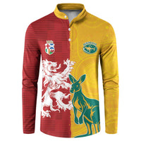 Custom British Lions Australia Button Sweatshirt Unique Style - Wonder Print Shop