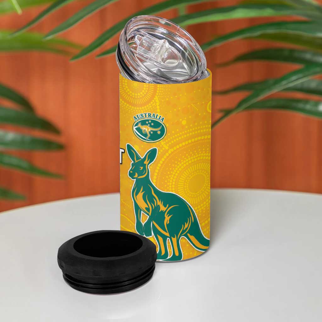 Custom British Lions Australia 4 in 1 Can Cooler Tumbler Unique Style - Wonder Print Shop