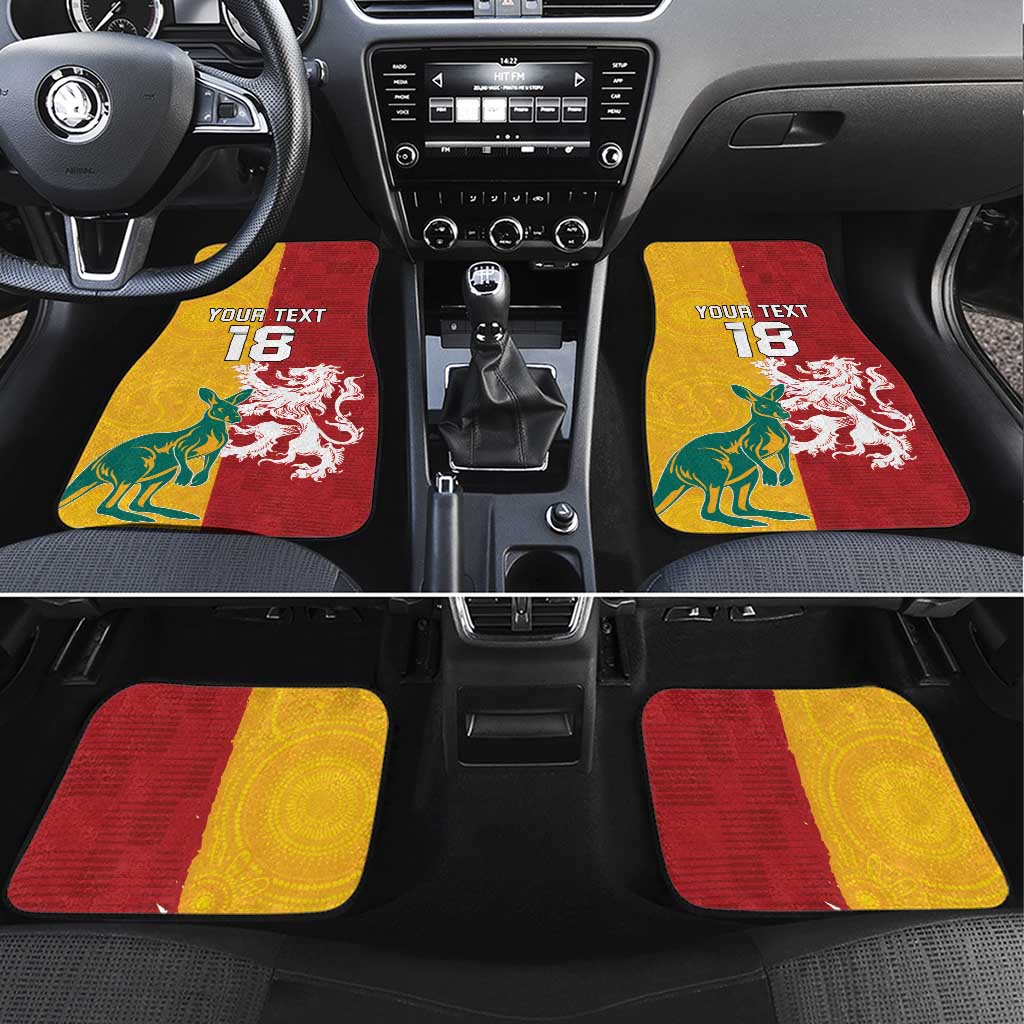 Custom British Lions Australia Car Mats Unique Style - Wonder Print Shop