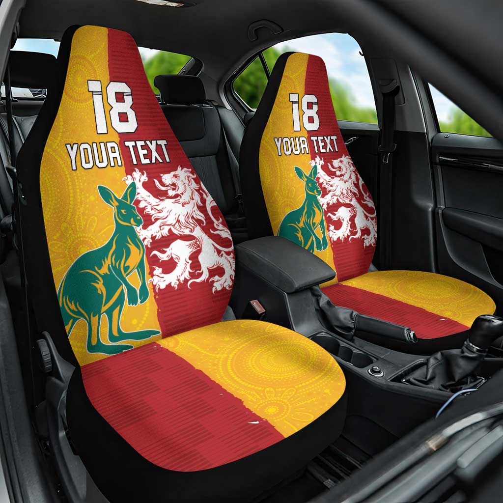 Custom British Lions Australia Car Seat Cover Unique Style - Wonder Print Shop