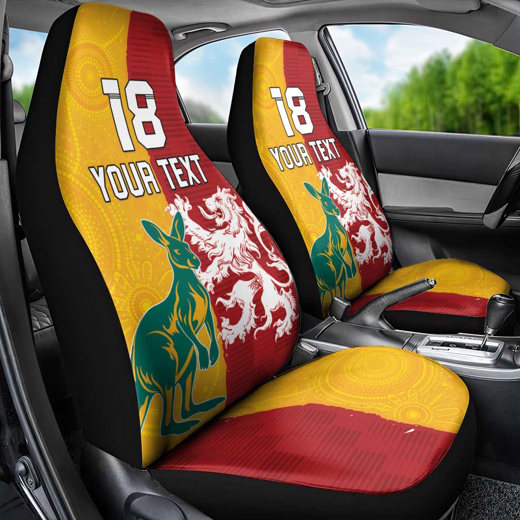 Custom British Lions Australia Car Seat Cover Unique Style - Wonder Print Shop
