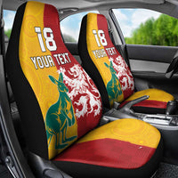 Custom British Lions Australia Car Seat Cover Unique Style - Wonder Print Shop