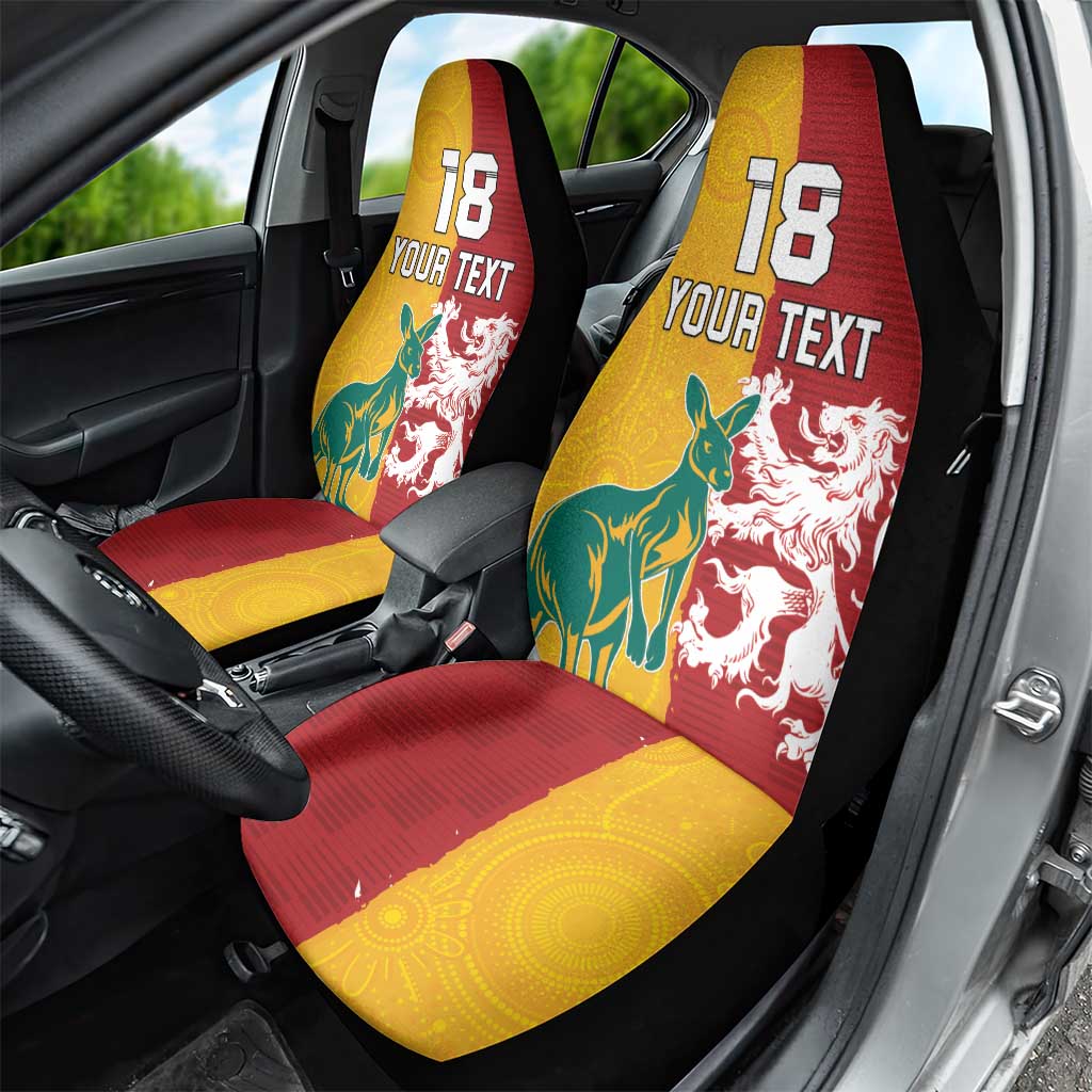 Custom British Lions Australia Car Seat Cover Unique Style - Wonder Print Shop