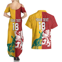 Custom British Lions Australia Couples Matching Summer Maxi Dress and Hawaiian Shirt Unique Style - Wonder Print Shop