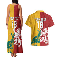 Custom British Lions Australia Couples Matching Tank Maxi Dress and Hawaiian Shirt Unique Style - Wonder Print Shop