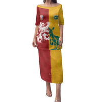 Custom British Lions Australia Family Matching Puletasi and Hawaiian Shirt Unique Style - Wonder Print Shop