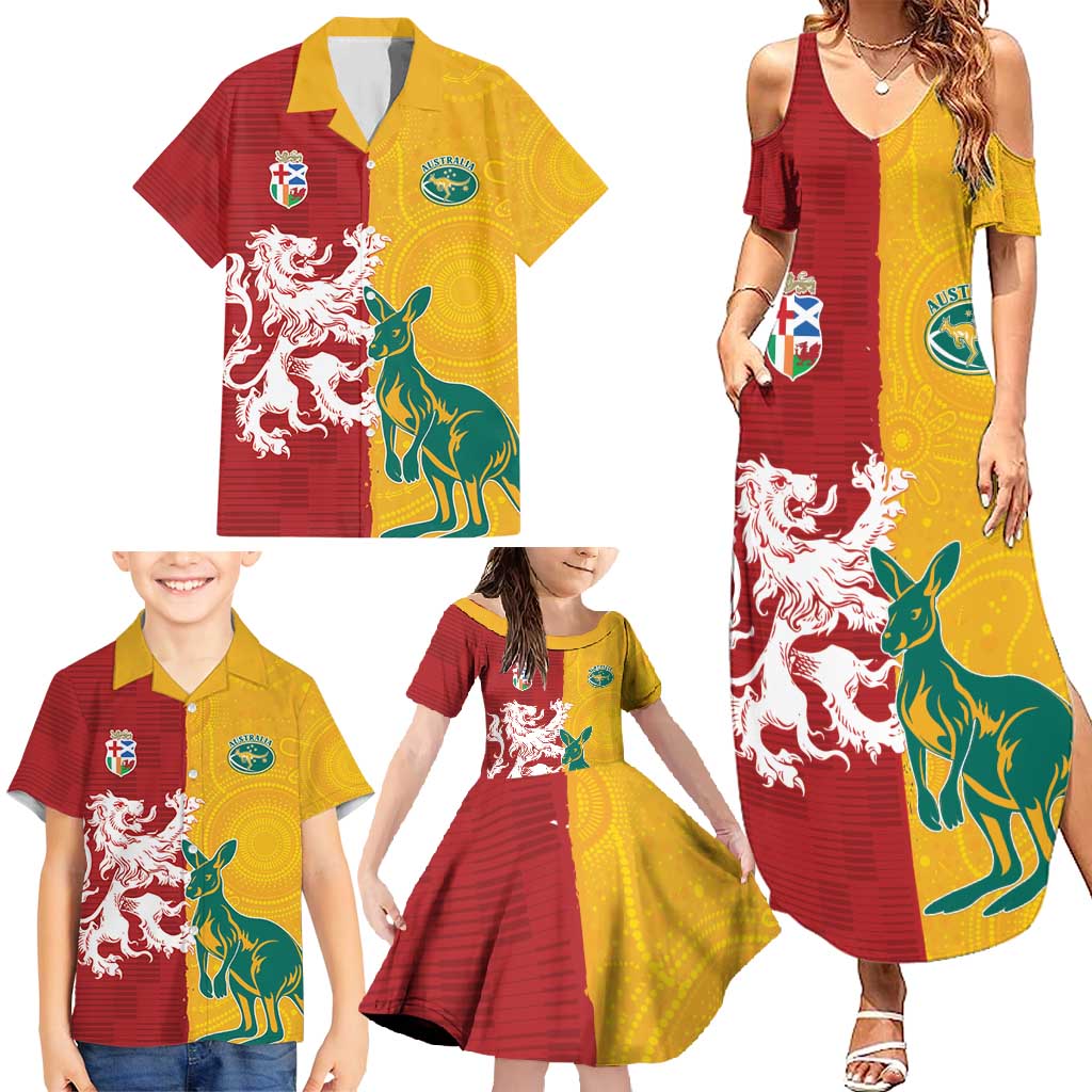 Custom British Lions Australia Family Matching Summer Maxi Dress and Hawaiian Shirt Unique Style - Wonder Print Shop