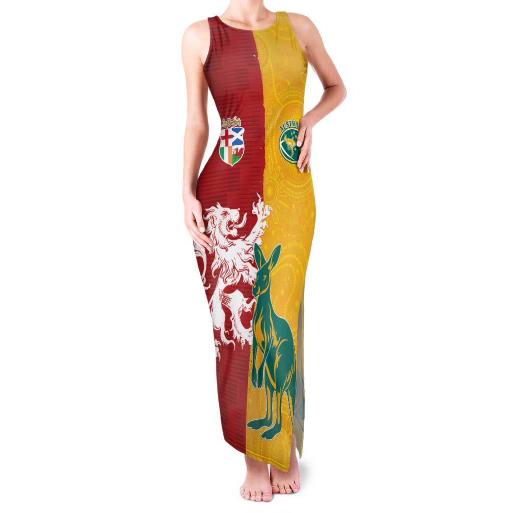 Custom British Lions Australia Family Matching Tank Maxi Dress and Hawaiian Shirt Unique Style - Wonder Print Shop