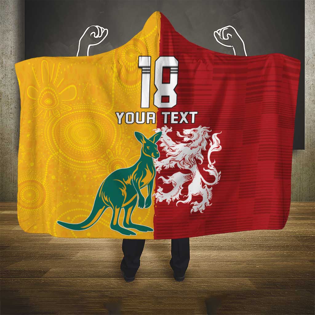 Custom British Lions Australia Hooded Blanket Unique Style - Wonder Print Shop