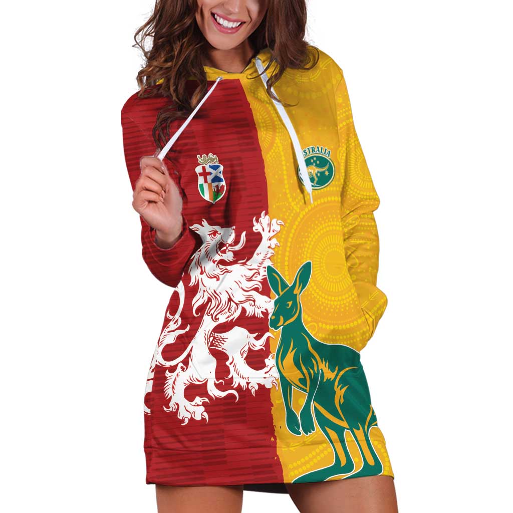 Custom British Lions Australia Hoodie Dress Unique Style - Wonder Print Shop