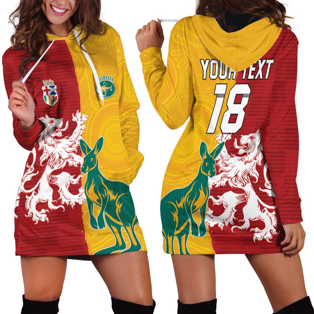Custom British Lions Australia Hoodie Dress Unique Style - Wonder Print Shop