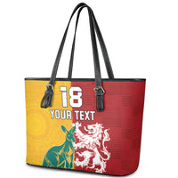 Custom British Lions Australia Leather Tote Bag Unique Style - Wonder Print Shop