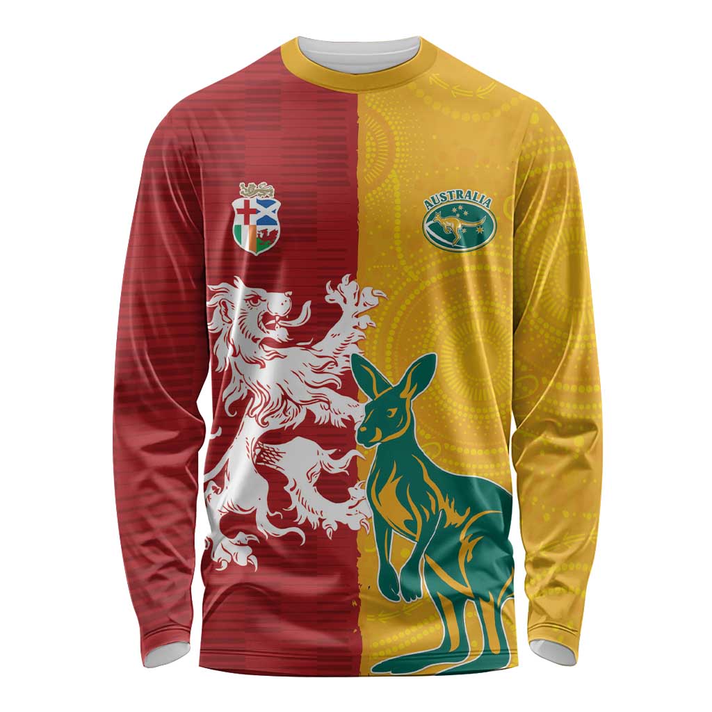 Custom British Lions Australia Long Sleeve Shirt Unique Style - Wonder Print Shop