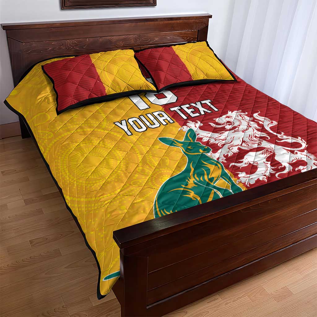 Custom British Lions Australia Quilt Bed Set Unique Style - Wonder Print Shop