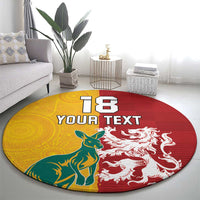 Custom British Lions Australia Round Carpet Unique Style - Wonder Print Shop