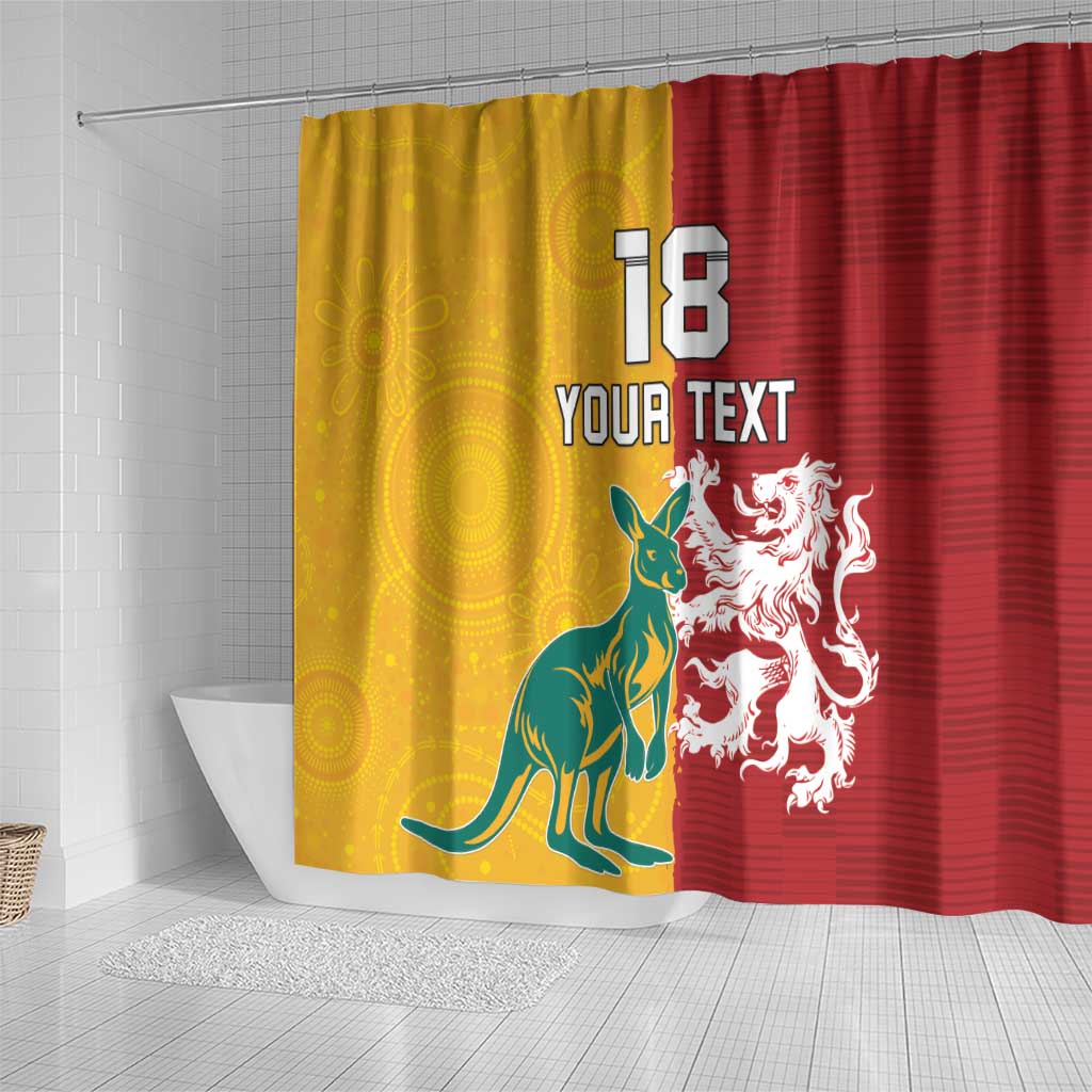Custom British Lions Australia Shower Curtain Unique Style - Wonder Print Shop