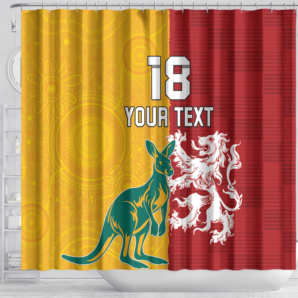 Custom British Lions Australia Shower Curtain Unique Style - Wonder Print Shop