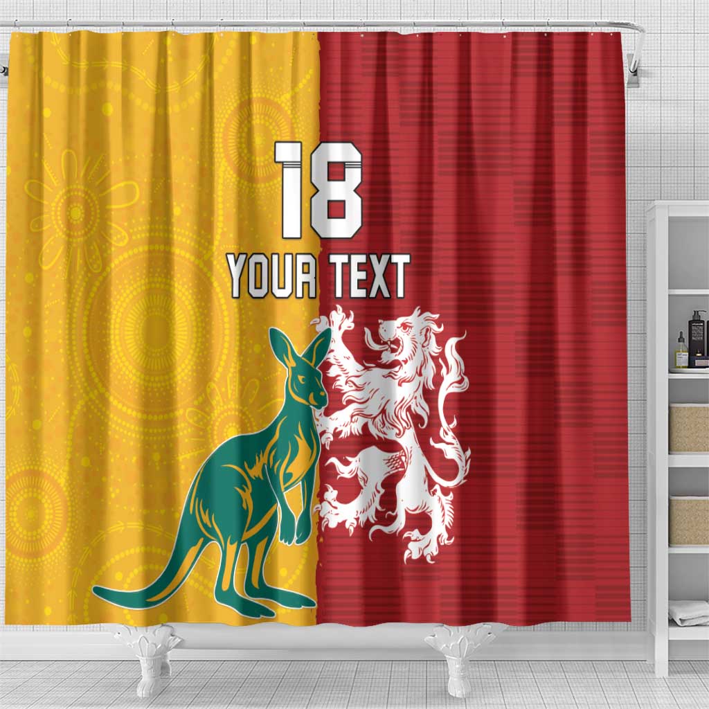 Custom British Lions Australia Shower Curtain Unique Style - Wonder Print Shop