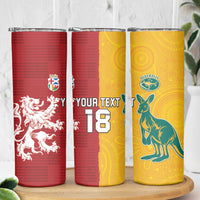 Custom British Lions Australia Skinny Tumbler Unique Style - Wonder Print Shop
