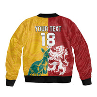 Custom British Lions Australia Sleeve Zip Bomber Jacket Unique Style - Wonder Print Shop