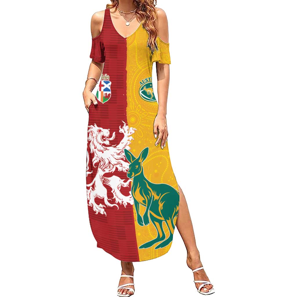 Custom British Lions Australia Summer Maxi Dress Unique Style - Wonder Print Shop