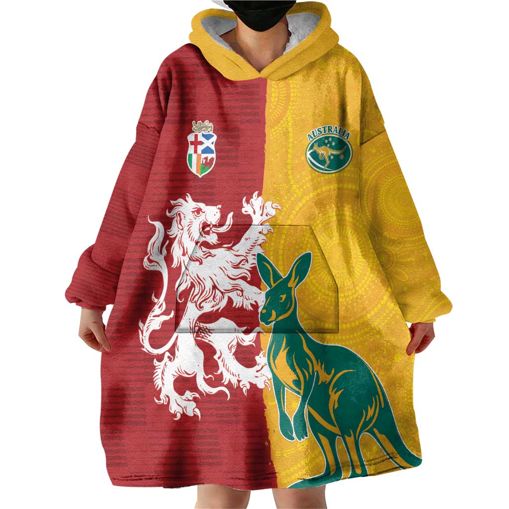 Custom British Lions Australia Wearable Blanket Hoodie Unique Style - Wonder Print Shop