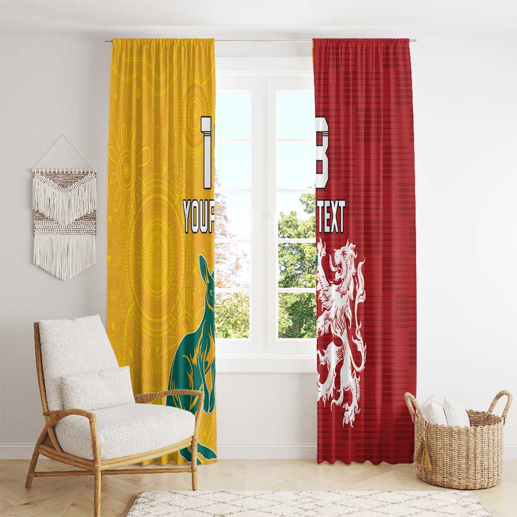 Custom British Lions Australia Window Curtain Unique Style - Wonder Print Shop