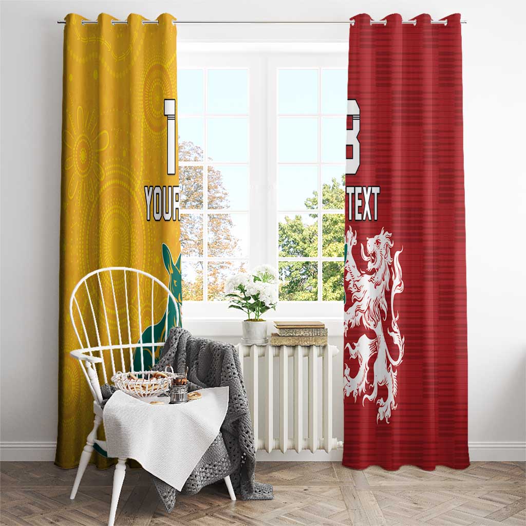Custom British Lions Australia Window Curtain Unique Style - Wonder Print Shop