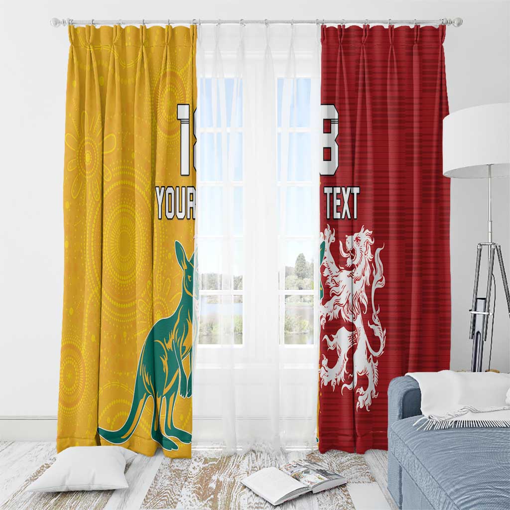 Custom British Lions Australia Window Curtain Unique Style - Wonder Print Shop