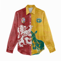 Custom British Lions Australia Women Casual Shirt Unique Style - Wonder Print Shop