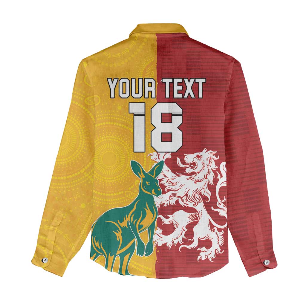 Custom British Lions Australia Women Casual Shirt Unique Style - Wonder Print Shop