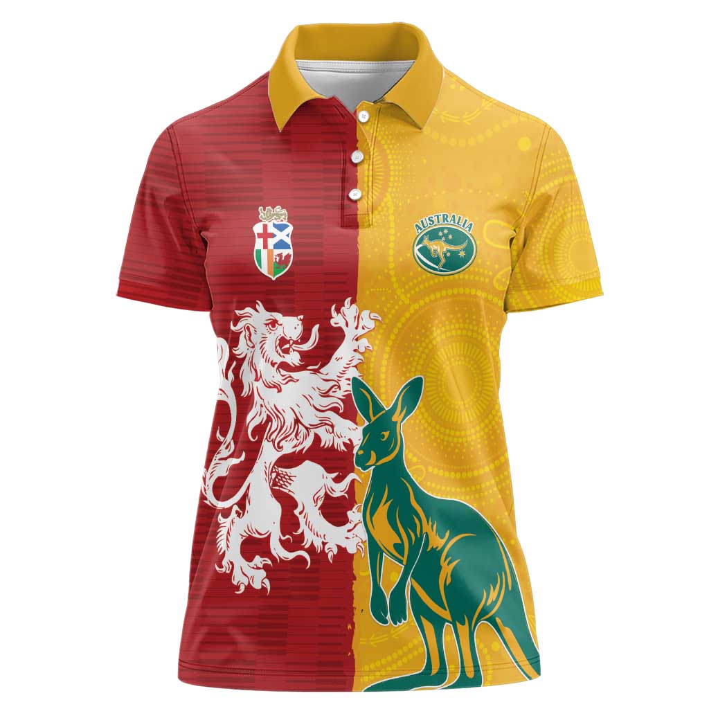 Custom British Lions Australia Women Polo Shirt Unique Style - Wonder Print Shop