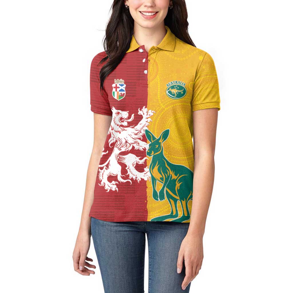 Custom British Lions Australia Women Polo Shirt Unique Style - Wonder Print Shop