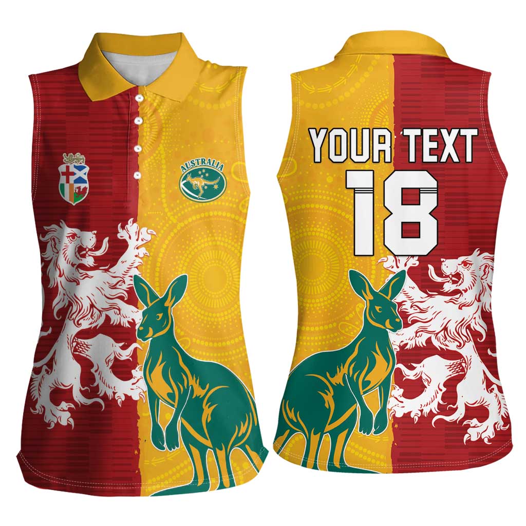 Custom British Lions Australia Women Sleeveless Polo Shirt Unique Style - Wonder Print Shop