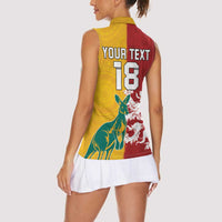 Custom British Lions Australia Women Sleeveless Polo Shirt Unique Style - Wonder Print Shop