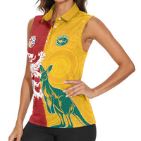 Custom British Lions Australia Women Sleeveless Polo Shirt Unique Style - Wonder Print Shop