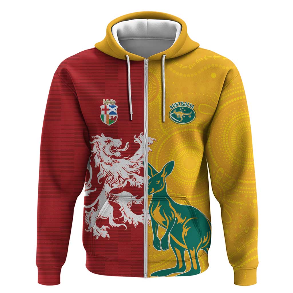 Custom British Lions Australia Zip Hoodie Unique Style - Wonder Print Shop