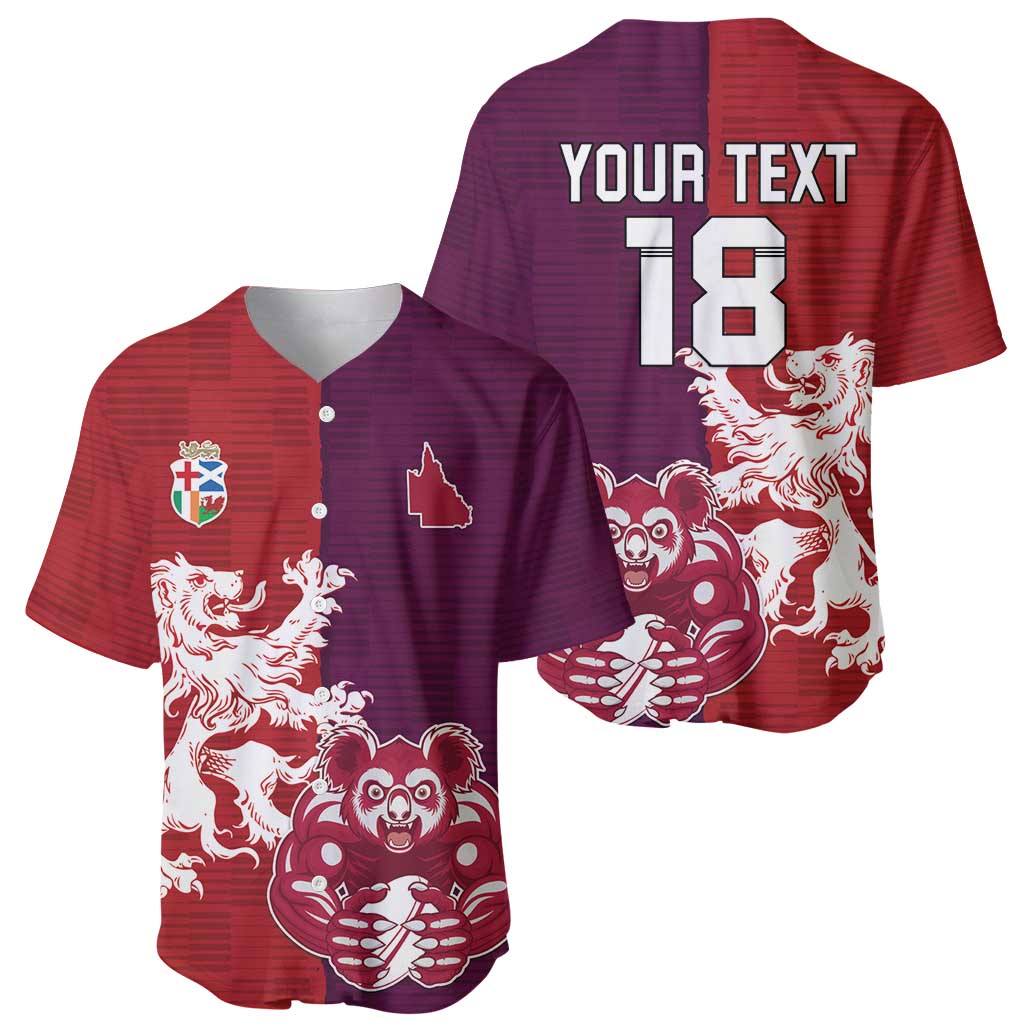 Custom British Lions Brumbies Baseball Jersey Unique Style - Wonder Print Shop