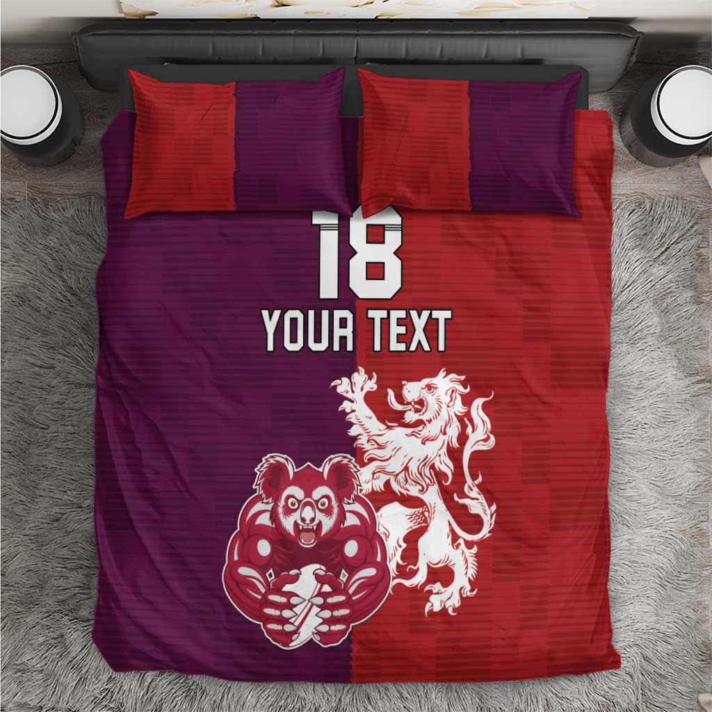 Custom British Lions Brumbies Bedding Set Unique Style - Wonder Print Shop