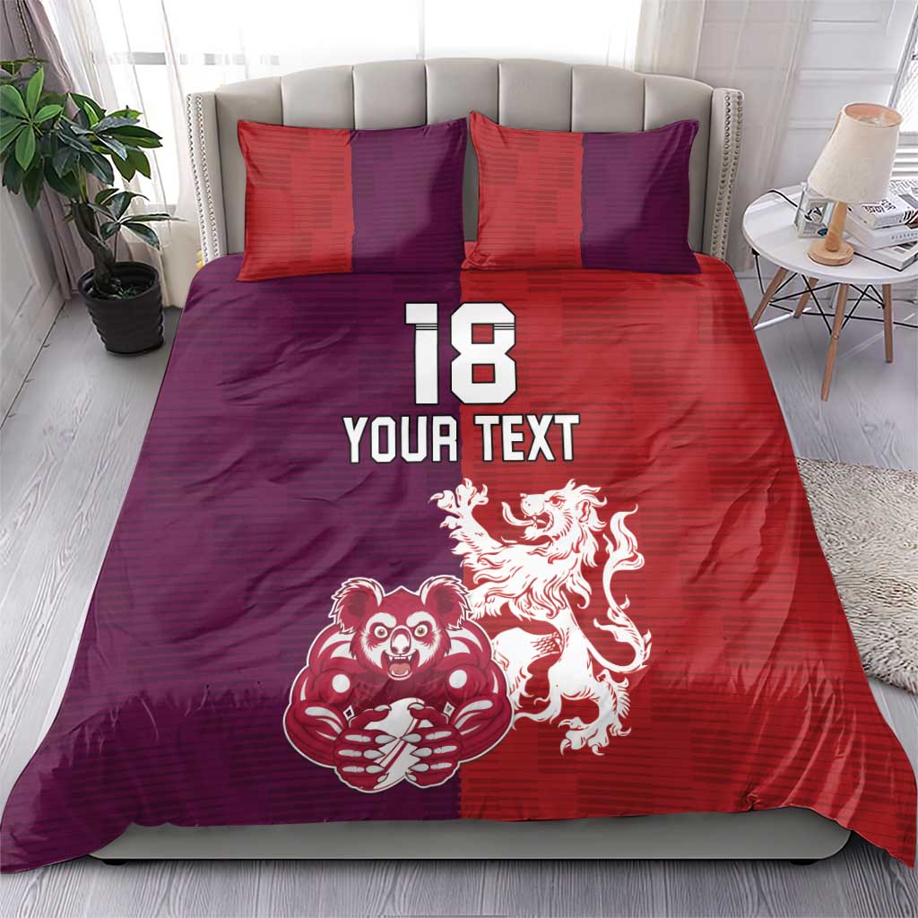 Custom British Lions Brumbies Bedding Set Unique Style - Wonder Print Shop