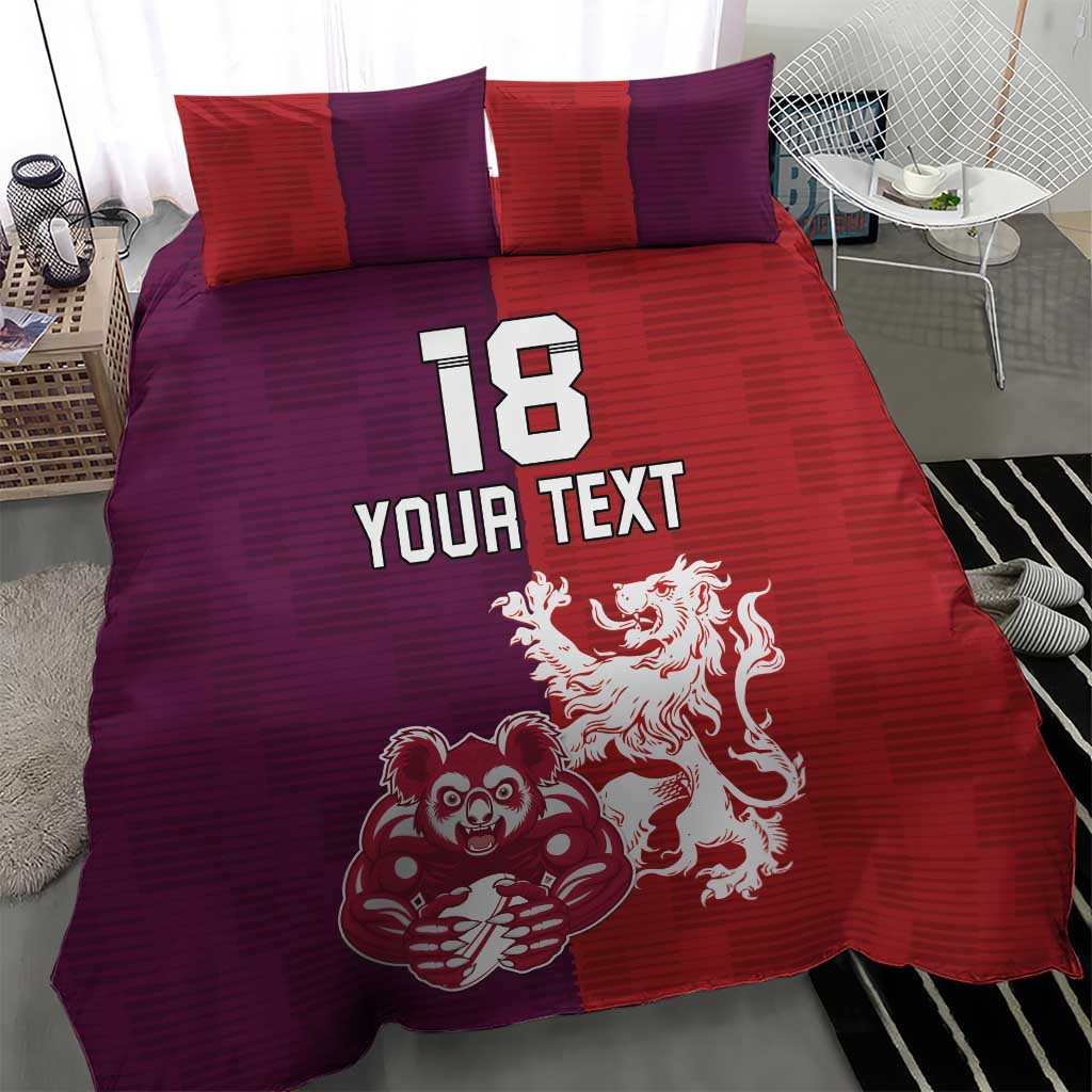 Custom British Lions Brumbies Bedding Set Unique Style - Wonder Print Shop
