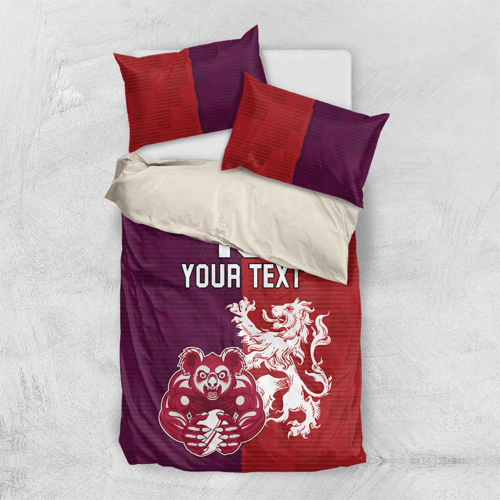 Custom British Lions Brumbies Bedding Set Unique Style - Wonder Print Shop