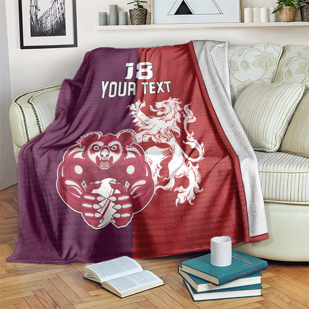 Custom British Lions Brumbies Blanket Unique Style - Wonder Print Shop