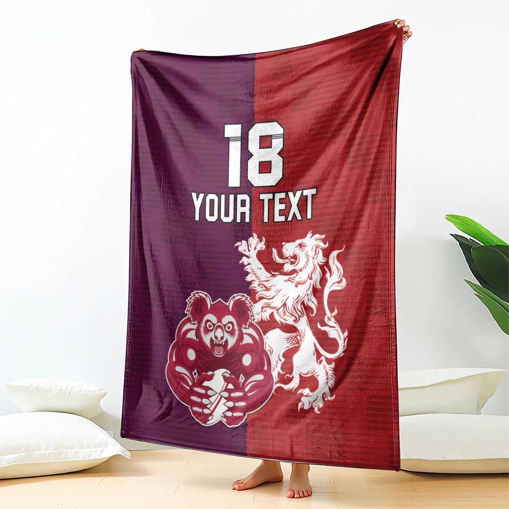 Custom British Lions Brumbies Blanket Unique Style - Wonder Print Shop