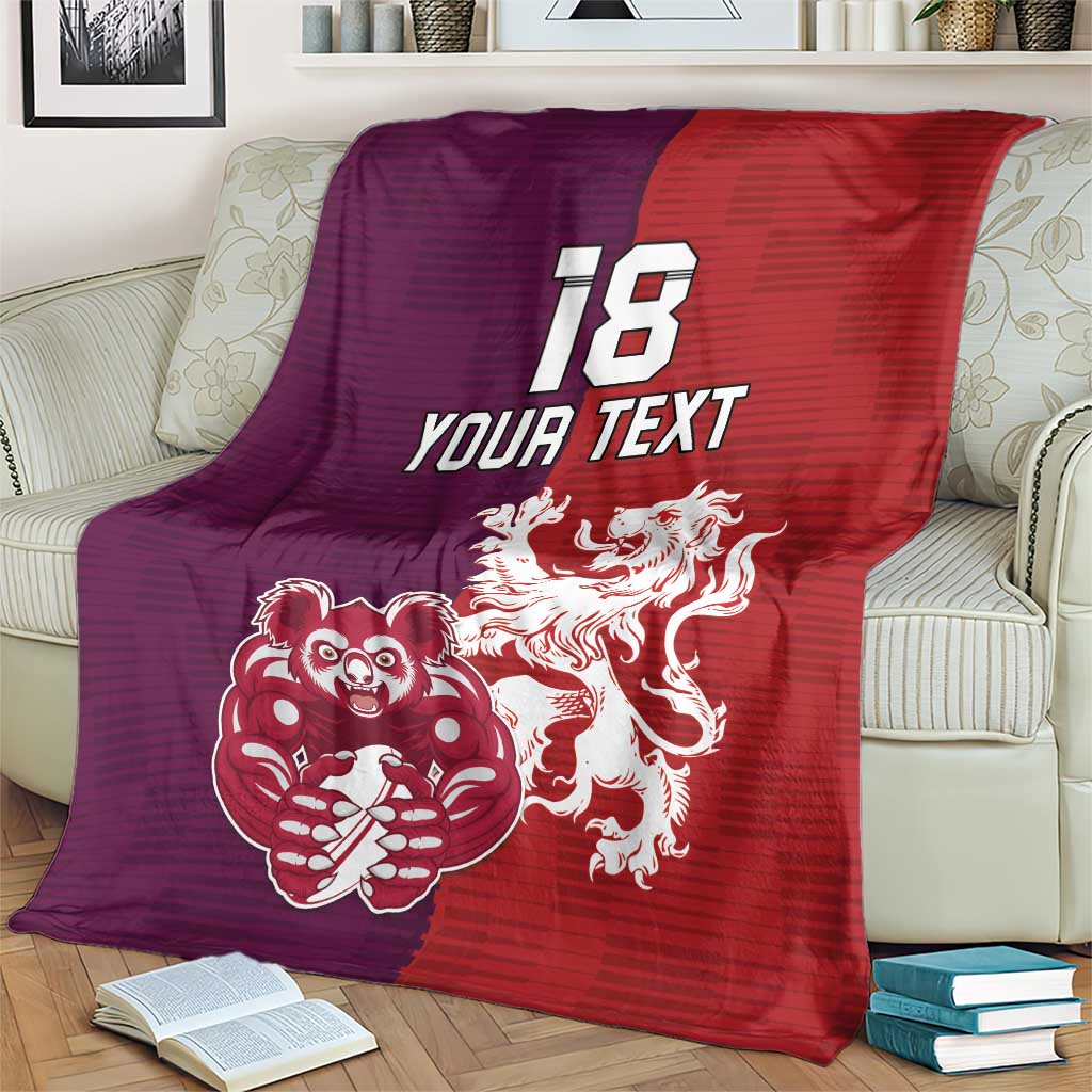 Custom British Lions Brumbies Blanket Unique Style - Wonder Print Shop