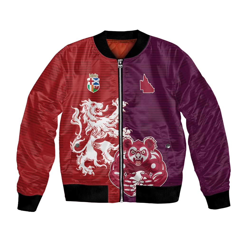 Custom British Lions Brumbies Bomber Jacket Unique Style - Wonder Print Shop